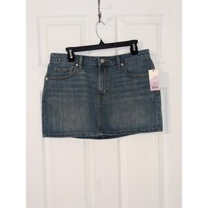 Wild Fable Denim‎ Mini Skirt Blue Wash Casual Everyday Size 8 NWT
